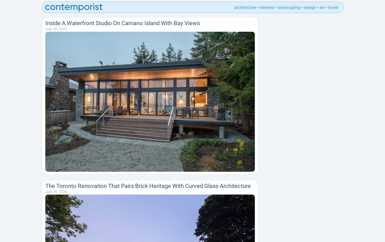 CONTEMPORIST 页面快照